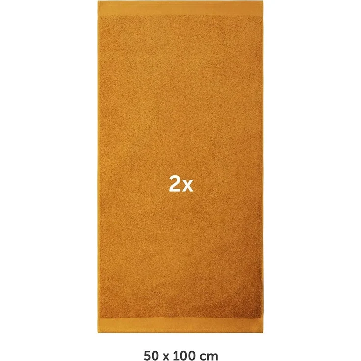 Blumtal Handtücher Premium 2er Set 50x100cm mit Aufhängschlaufen, Frottee (2-St), Frottier Handtücher Set - weich und saugstark, 100% Baumwolle – Bild 2