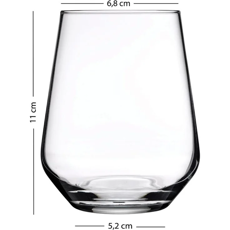 Hermia Concept 'New Iconic 425 - Fume' Gläser-Set (4-teilig), Rauchgrau, 6,8 x 6,8 x 11 cm, 425 ml – Bild 2