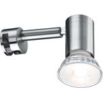 Paulmann No. 99905 Galeria Spiegelleuchte LED Simplo Eisen gebürstet inkl. Leuchtmittel 1x5,3W GU10