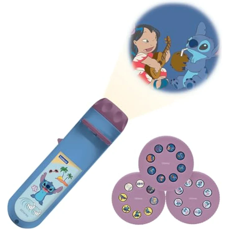 Stitch Disney Stories Projektor und Taschenlampe, ideal für Gute-Nacht-Geschichten, mit Bildern aus dem Stitch-Universum – Bild 3