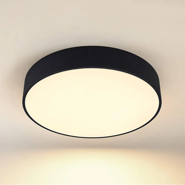 Arcchio LED Deckenleuchte Noabelle, dimmbar, LED-Leuchtmittel fest verbaut, Farbwechsel warmweiß / tageslicht, Modern, Metall, Acryl, Schwarz, weiß, 1 flammig, inkl. Leuchtmittel – Bild 6