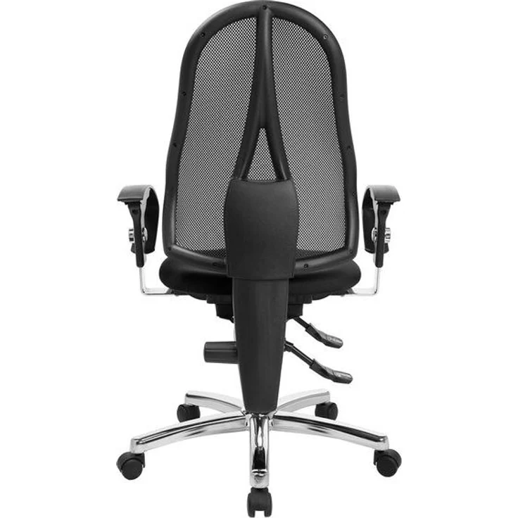 Topstar Drehstuhl Sitness 15 - schwarz Armlehnen Universalrollen. – Bild 3