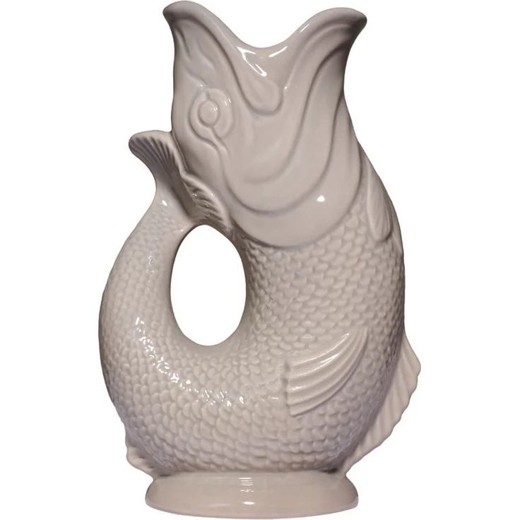 Gluckigluck Wasserkaraffe, (Original Gluggle Jug aus England), mit Gluckergeräusch, handgefertigt, ikonisches Fisch-Design, 1,2 L – Bild 1