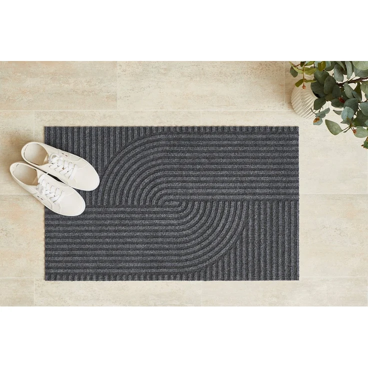 Andiamo Fußmatte Yukon, rechteckig, Höhe: 6 mm, Schmutzfangmatte, modernes Design, robust, waschbar, rutschhemmend – Bild 5