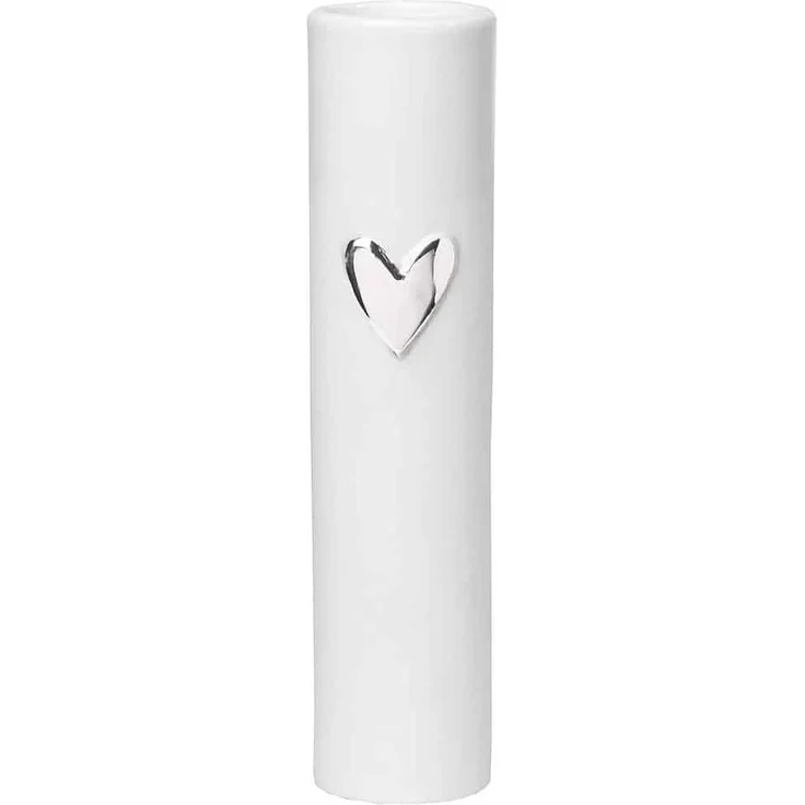 Räder Living Vase Herz silber Ø 5,5 cm H 17 cm – Bild 1