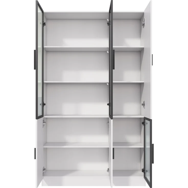ZUBALIYA Schrank mit LED-Beleuchtung in Weiß, ideale Lösung für kleine Räume, robuste Verarbeitung, langlebige Materialien, einfache Selbstmontage, mit verständlicher Aufbauanleitung, si. (Modell 2) – Bild 19