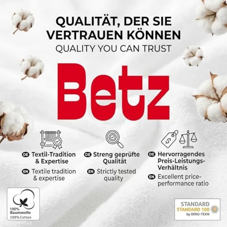 Betz Handtuch Set 5-TLG. Premium 1 Duschtuch 2 Handtücher 1 Gästetuch 1 Waschhandschuh, 100% Baumwolle – Bild 10