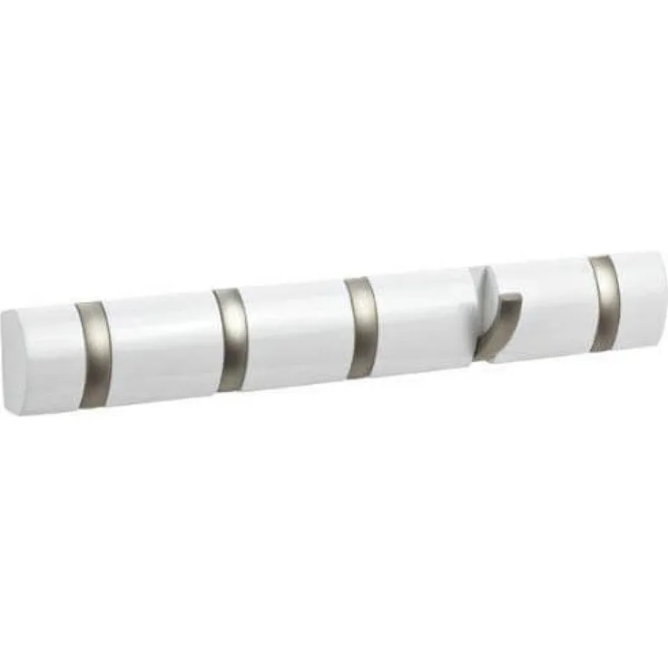 Umbra Hooks Flip 5 318850-660 Garderobenhaken in weiß Wandhaken Kleiderhaken Kle