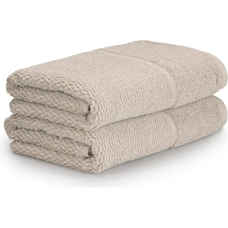 Möve for frottana Handtuch Set Pearl, Frottier (Set, 2-St), mit Perloptik