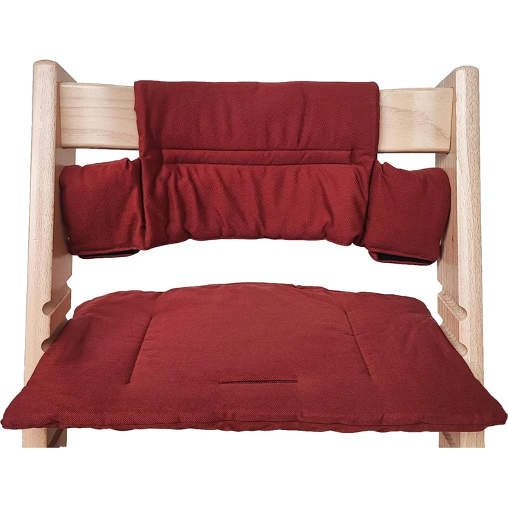 Shabany® Hochstuhl Sitzkissen 100% Bio Baumwolle | Classic Kissen Sitzbezug Hochstuhlauflage | 2-teilig passend für Stokke Tripp Trapp Kinderhochstuhl | maschinenwaschbar einfache Befestigung (loyal)