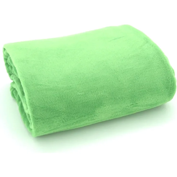 heimtexland große super weiche Kuscheldecke XL HxB 150x200 cm in hellgrün Microfaser Flanelldecke kuschelig warm - leicht - fusselfrei Decke in TOP QUALITÄT Typ176