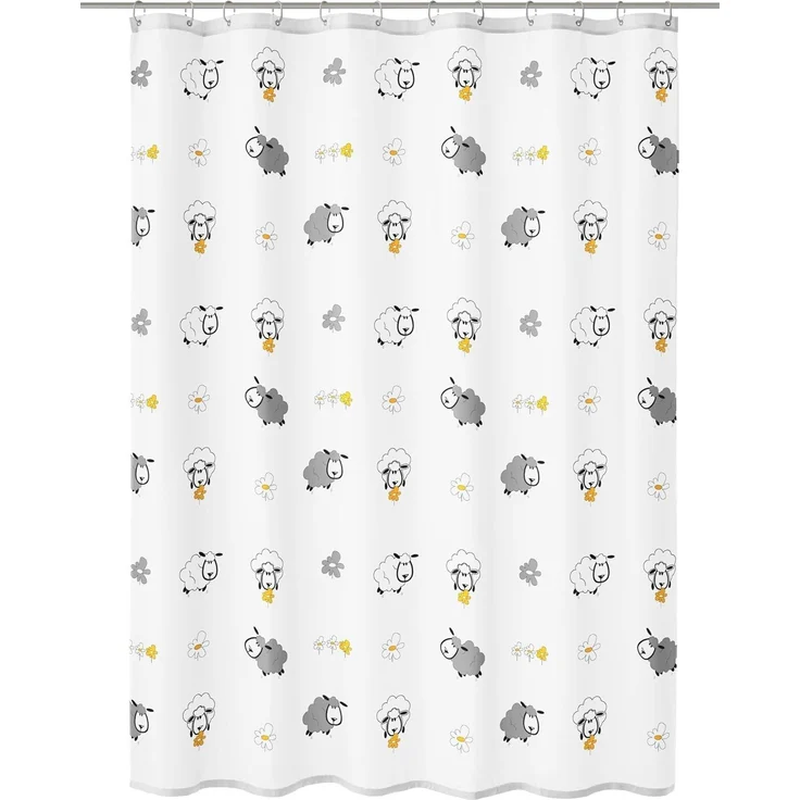 Kleine Wolke Duschvorhang Sheep multicolor 180 x 200 cm – Bild 1