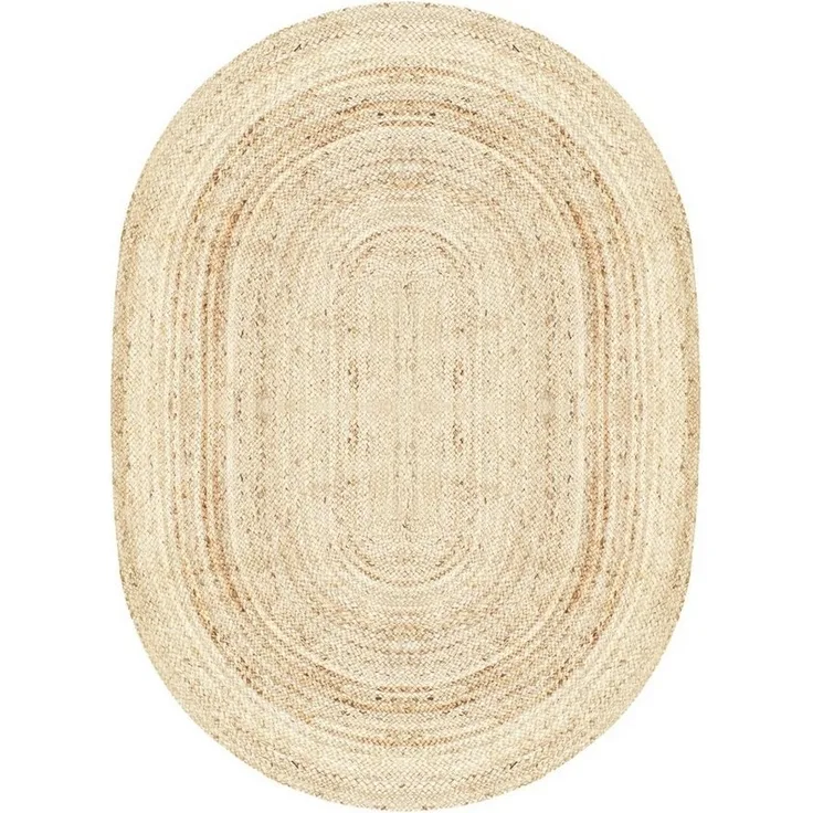 Marrakesch Orient & Mediterran Interior Teppich Jute Flur Läufer Teppich Emma 90 x 150cm, Handarbeit