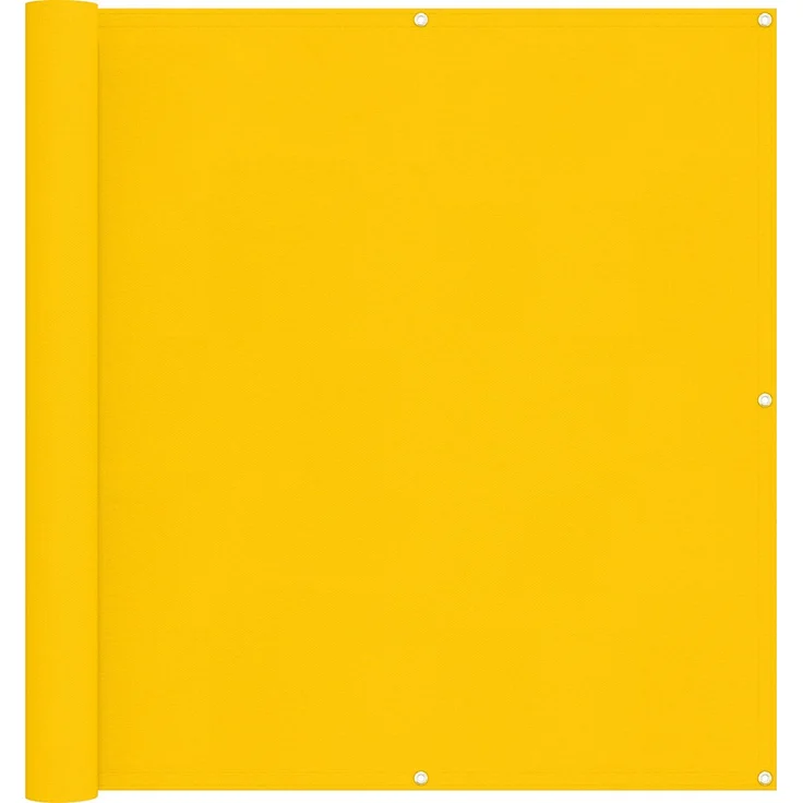 vidaXL Balkonsichtschutz Gelb 110x700 cm Oxford-Stoff 42030804 – Bild 1