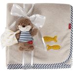 Fehn Otter Theo Kuscheldecke Otter Sand 100 x 75 cm