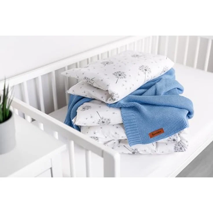 Sensillo Bambus-/Baumwoll-Decke 80x100 cm blau – Bild 6