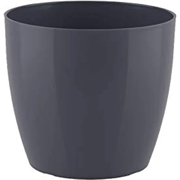 Artevasi San Remo Übertopf rund, Außenmaß 30 x 27,3 cm, für Innen- und Außenbereich, anthrazit