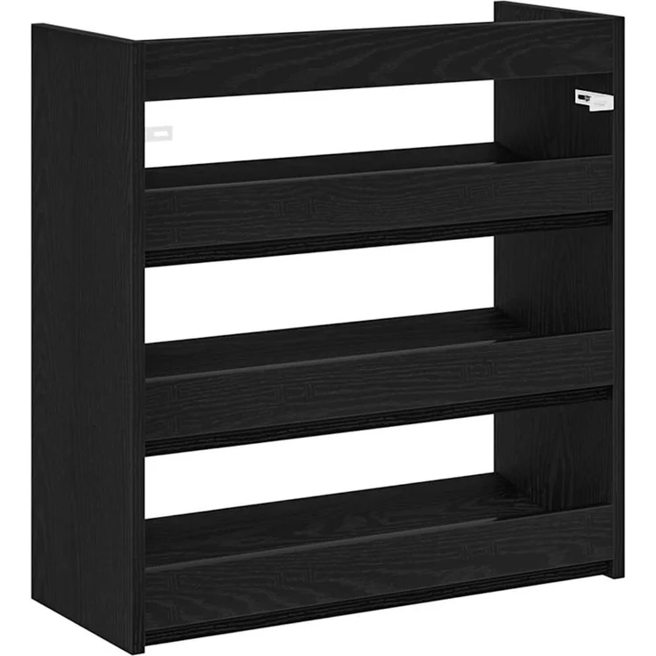vidaXL Schuhregal Schwarz 60x25x62 cm Holzwerkstoff 859888 – Bild 5