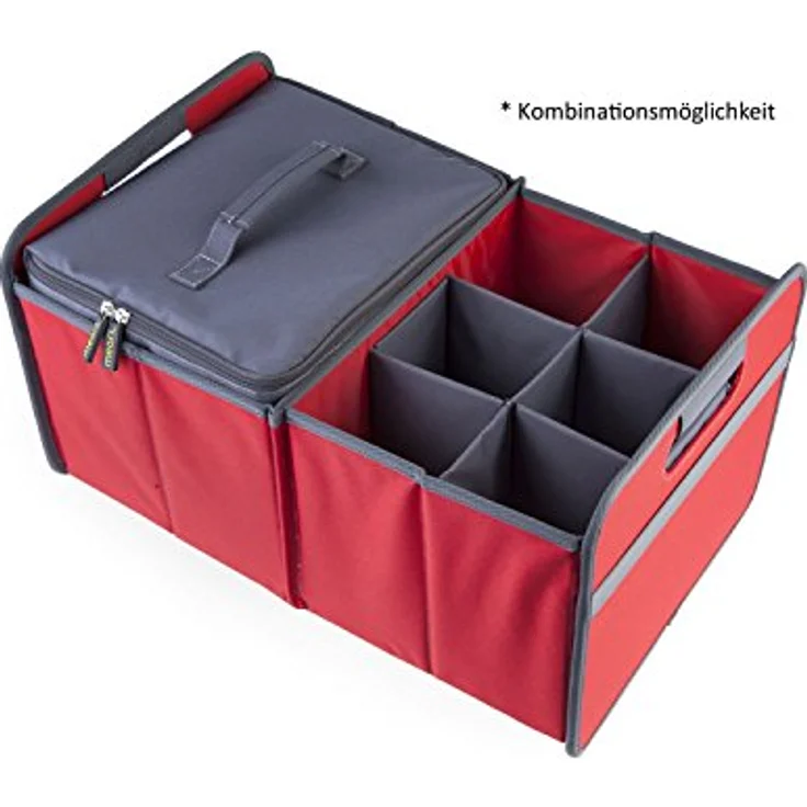 Meori Aufbewahrungsbox Klappbox Ordnungssystem Flascheneinsatz grau – Bild 3