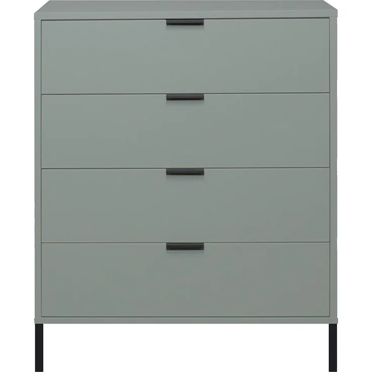 Kommode Erna 81x45x102 Pinie Green matt Lack 14725-Q