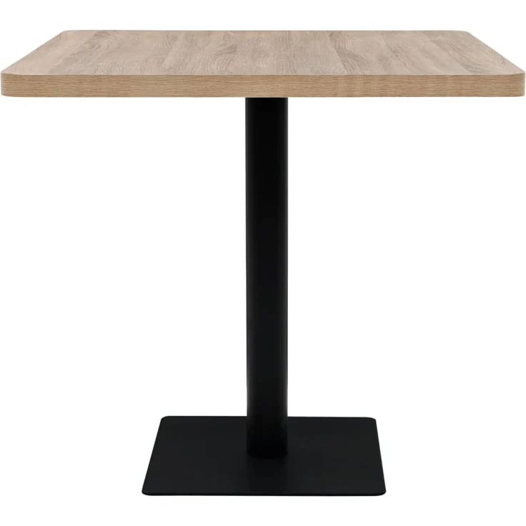 Bistrotisch MARV Quadratisch 80x80x75 cm Eichenoptik | Esstisch eckig kleiner Tisch Cafe Gartentisch Balkontisch Outdoortisch – Bild 3