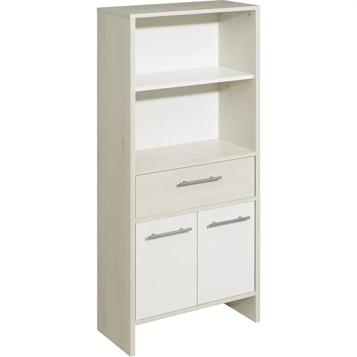 Midischrank 'Jan', Pinie hell-Weiß