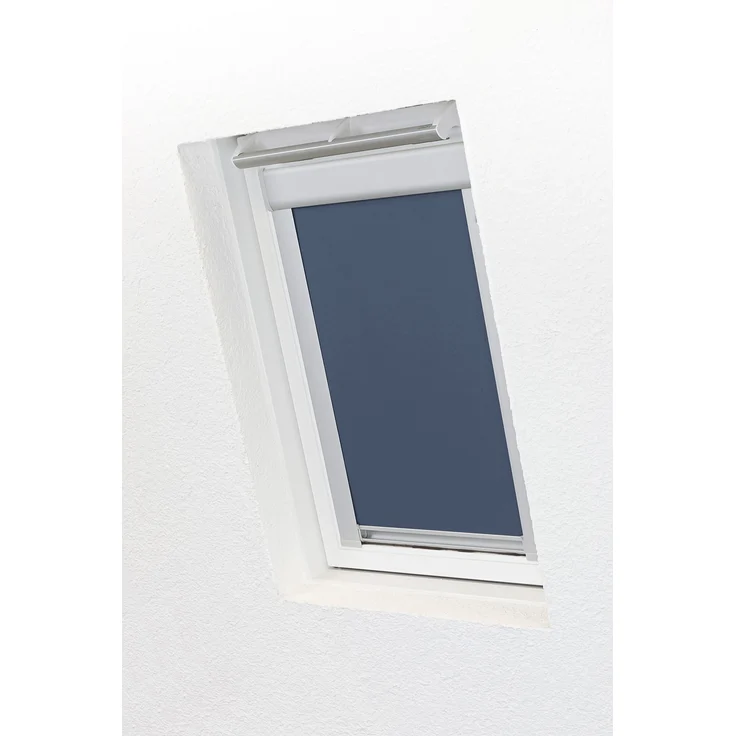 Lysel - Qualitätsdachfensterrollo abdunkelnd dunkelblau Rollo geeignet für Velux Dachfenster CK02, (B x H) 38.30cm x 59.50cm in blau/dunkelblau – Bild 6