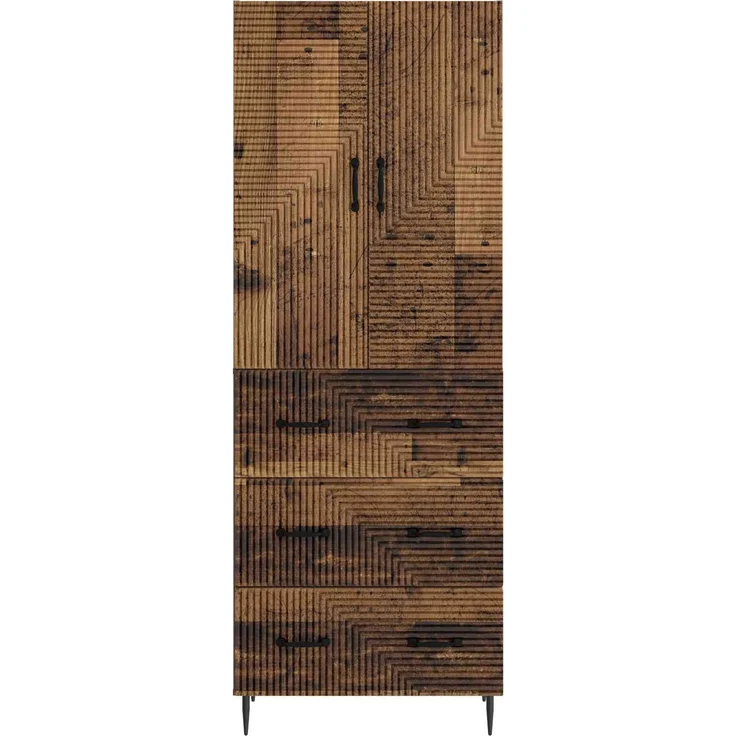 vidaXL Schrankset 2 pcs Altholz 66 x 34,5 x 90 cm Holzwerkstoff 3416644 – Bild 4