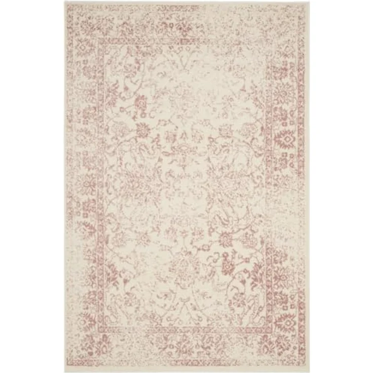 Safavieh Teppich 122x183 cm - Adirondack Collection - Transitional Design, Elfenbein & Rosa, Pflegeleichte Synthetikmischung, Ideal für Wohnzimmer, Schlafzimmer, Büro – Bild 8