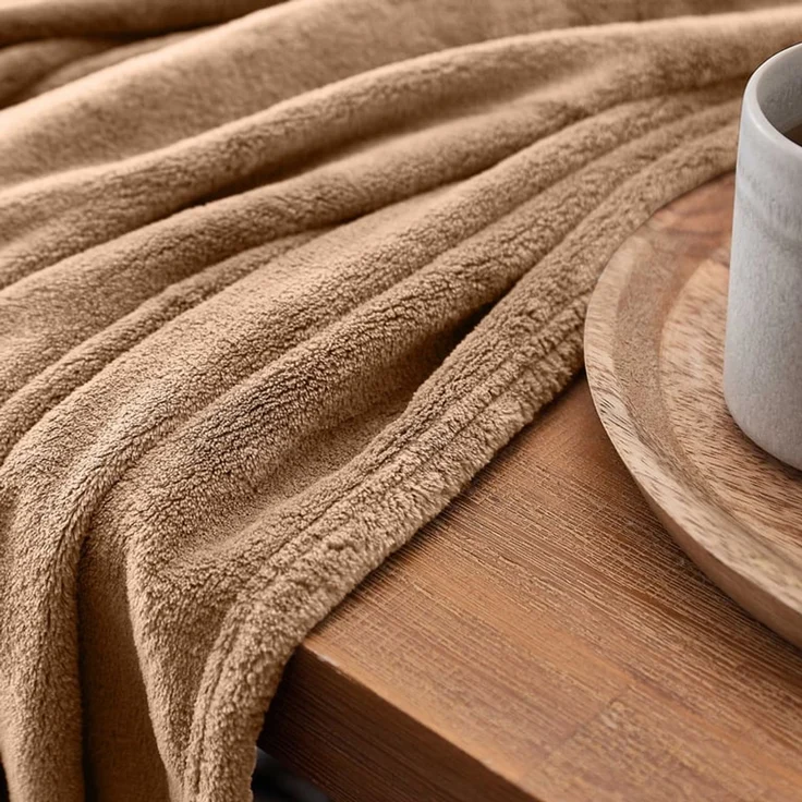 Wohndecke Kuscheldecke Sofadecke Tagesdecke Coral Fleece 150x200cm, Lumaland – Bild 3