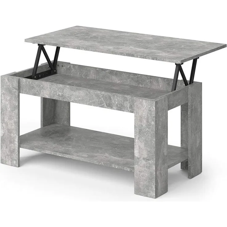 Couchtisch Lorenz Beton 100 x 50 cm mit Liftfunktion Vicco