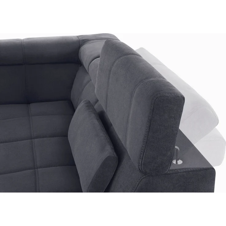 DOMO collection Wohnlandschaft Brandon viele Bezugsarten, auch in Cord und Leder, incl. Nierenkissen, mit Kopfteilverstellung, wahlweise Sitztiefenverstellung, U-Form – Bild 3