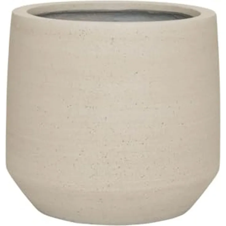 Pottery Pots Hartith Beige, gewaschenes Beige, Durchmesser 31,5 cm, Höhe 28 cm