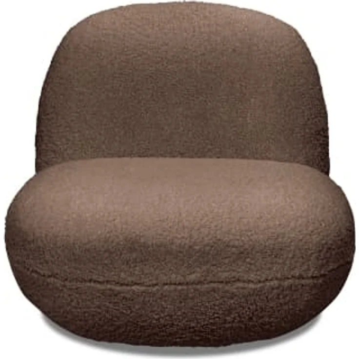 Drehsessel Chris ED Exciting Design Farbe Braun – Moderner Mikrofaser-Sessel mit Nosagfederung – Bild 2