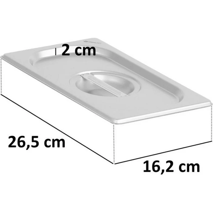 Mahlzeit Thermobehälter GN Behälter 1/4 mit Deckel, Höhe 200 mm, Edelstahl Wärmebehälter, Edelstahl, (Set, 2-tlg, 1x 1/4 GN Behälter mit Deckel(200 mm), für Chafing Dish – Bild 3