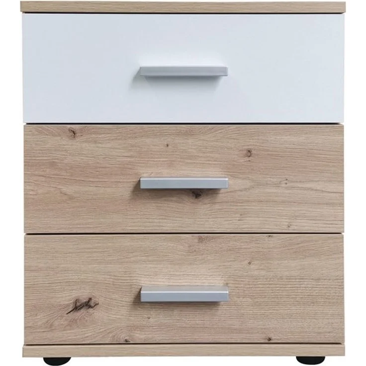 HTI-Line Nachtkommode Nachtschrank Nina mit 3 Schubladen (Stück, 1 Nachtschrank), Nachttisch Nachtkommode Nachtkonsole – Bild 2