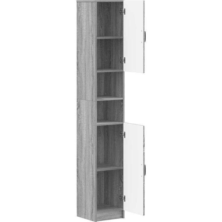 vidaXL Badezimmerschrank mit offenem Regal UTRECHT Sonoma-Grau 897701 – Bild 2