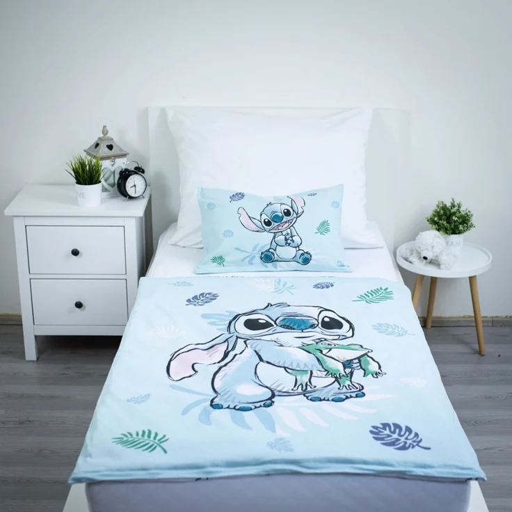 Disney Lilo & Stitch Baby Bettbezug Kinderbettwäsche 100x135 + 40x60 cm mit Kissenbezug – Bild 3