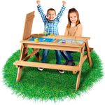 Coemo 2in1 Kindersitzgruppe +Sand-und Wasserspieltisch Kinder Picknicktisch