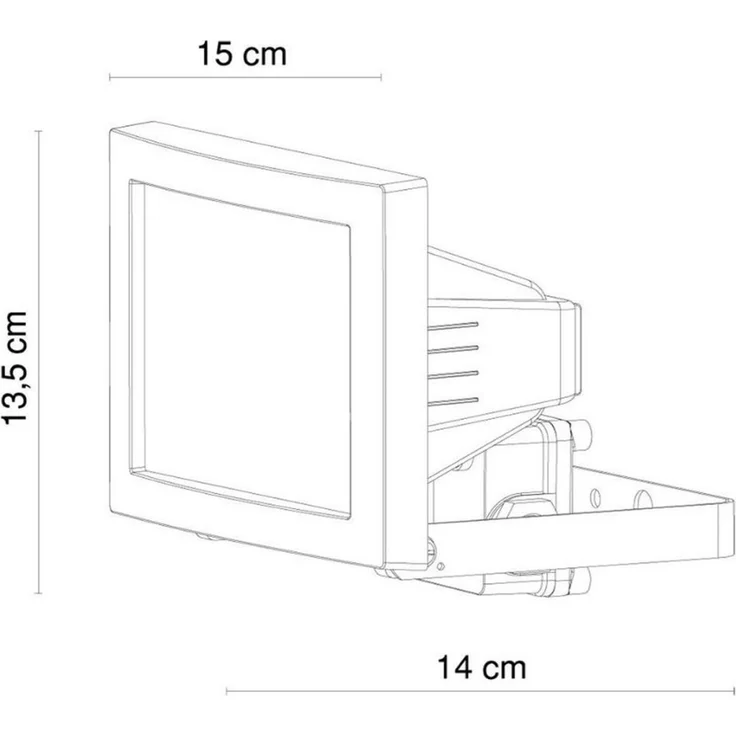 LED Außenstrahler Außen-Leuchte Bau-Strahler IP44 34100 – Bild 2