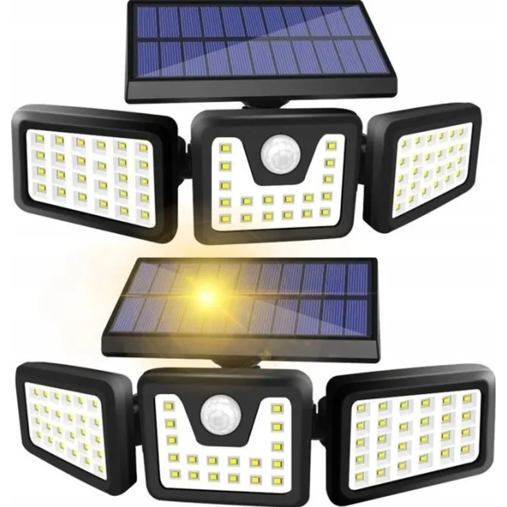 LTC Solar-Wandleuchte 74 LED SMD 20 W Bewegungs-/Dämmerungssensor