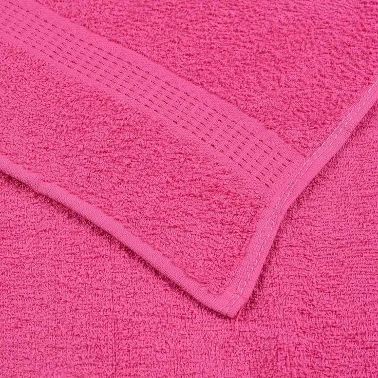 vidaXL Handtücher FROGN 10 Stk. Rosa 100x200 cm 360 g/m² 137060 – Bild 10