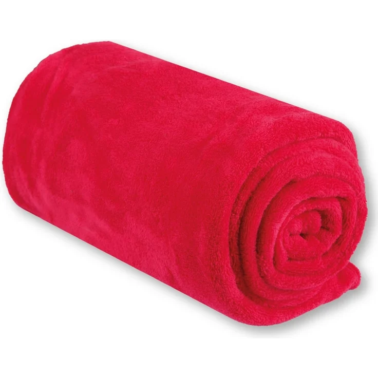 Kuscheldecke supersofte Tagesdecke vielseitig verwendbare Microfaser-Decke, flauschig und anschmiegsam in vielen verschiedenen modischen Farben erhältlich (rot - salsa / 220x240 cm) – Bild 4