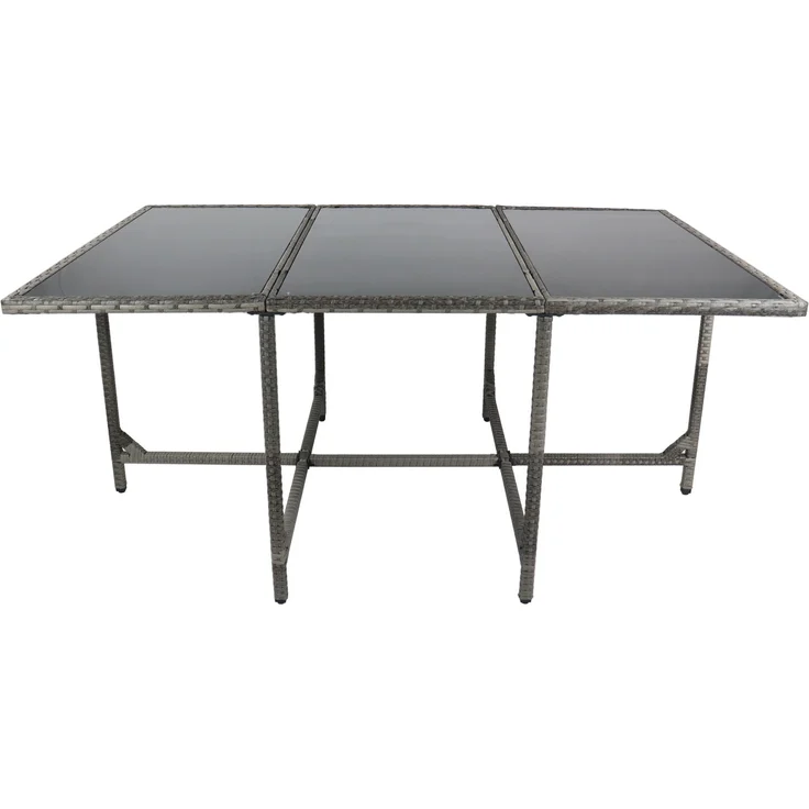 VCM Gartentisch Raloso 920523 Grau H. 74 x B. 170 x T. 110 cm – Bild 2