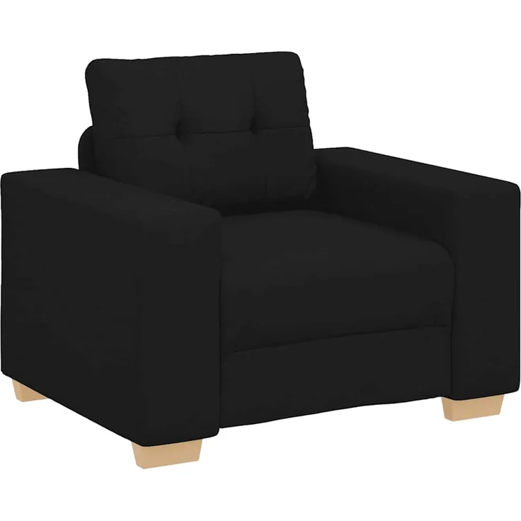 vidaXL Sessel Schwarz 100x78x80 cm Stoff 4105060 – Bild 2