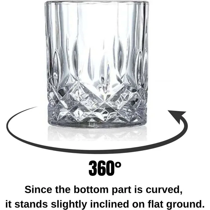 Hermia Concept 'Big Damla' Whiskygläser-Set (2-teilig), Transparent, Ø 8 x 9 cm, 300 ml – Bild 3
