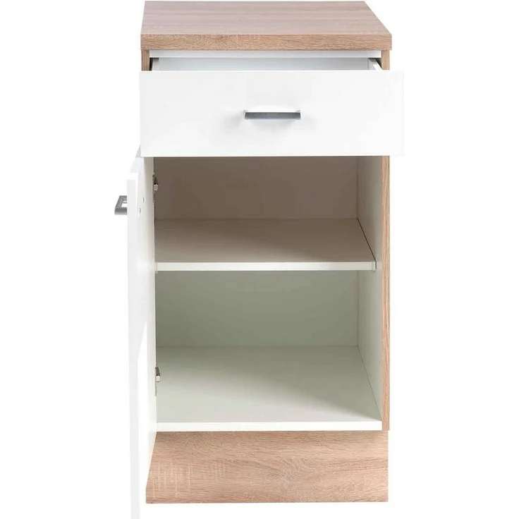 Menke Küchen Unterschrank SONEA, Eiche Sonoma Dekor, Weiß, Breite 40 cm – Bild 2