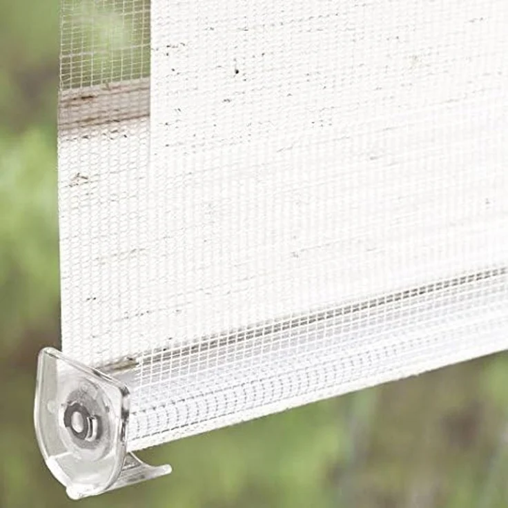 WOLTU Doppelrollo Klemmfix ohne Bohren Weiß B85 x H150 cm, Duo Rollo Zebrarollo Fensterrollo Klemmrollo Seitenzugrollo Easyfix lichtdurchlässig & verdunkelnd Rollos für Fenster und Tür – Bild 4