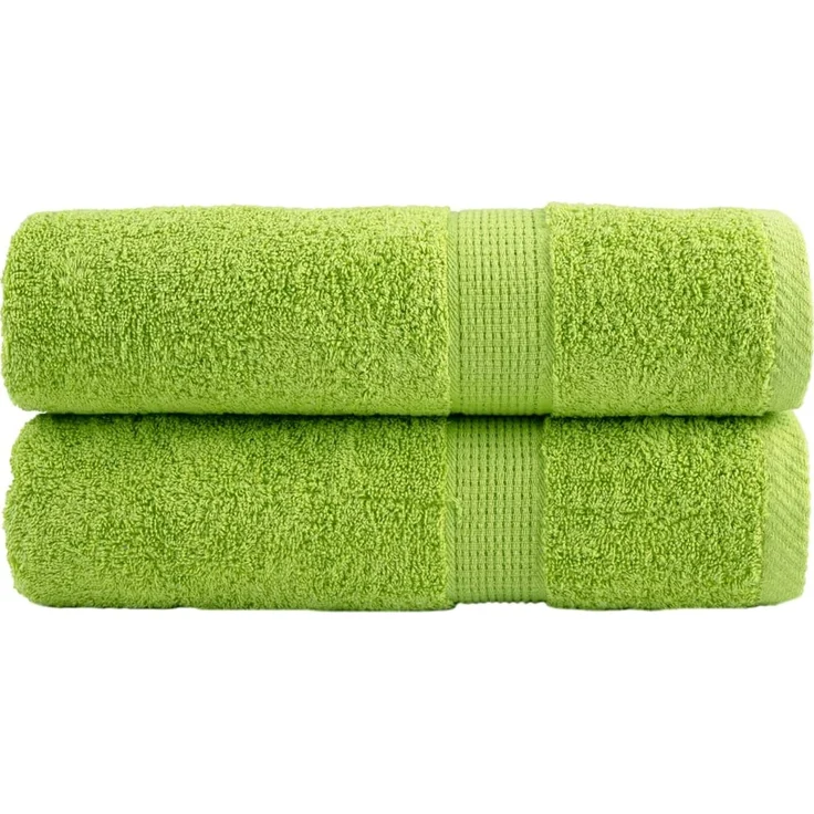 vidaXL Premium-Handtücher SOLUND 2 Stk. Apfelgrün 50x100 cm 600 g/m² 137497 – Bild 1