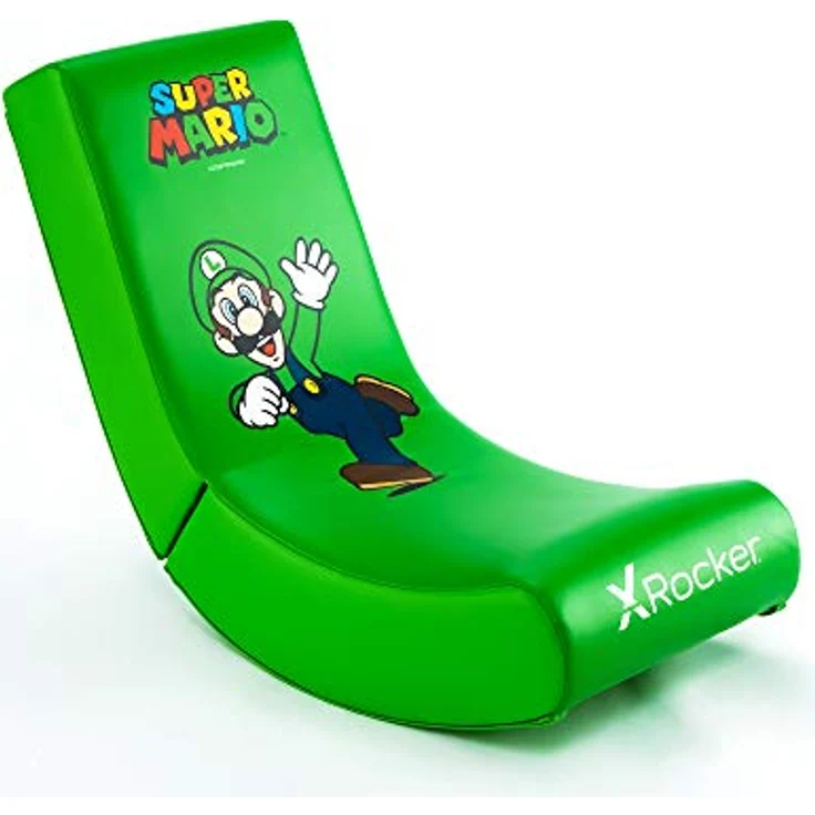 X Rocker Offiziell lizenzierter Nintendo Super Mario Bros Video Rocker – Joy Collection (Grün, Luigi) – Bild 1